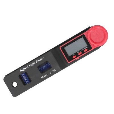 2 In 1 Mini Digital Angle Finder Ruler Protractor Blue Bubbles LCD Digital SET