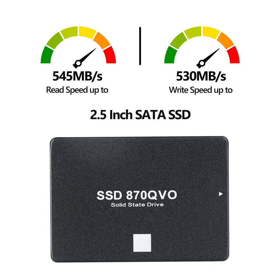 Ausverkauf 870 QVO SATA III 2,5-Zoll-SSD R/W Interne Solid-State-Festplatte - Bild 4 von 4
