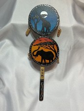 Drum Shaker Musical Instrument Music Classroom Fun Percussion One Double Drum