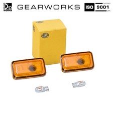 Seitenblinker f&uuml;r VW Passat Polo Golf II AUDI 80 90 Blinker + Birnen Orange