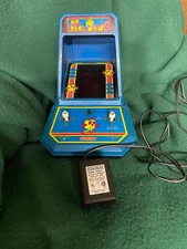 Vintge 1983 MS PAC-MAN Tabletop Electronic Arcade Game WORKS w/without batteries