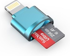 Lightning to Micro SD Card Reader for iPhone iPad, MFi Certified iOS 13 