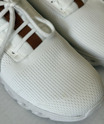 Nautica White Shoes Textile Fashion Sneakers Brown Accents Women's Sz 10 #270094 - Picture 5 of 10