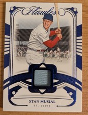 2024 Panini Flawless Stan Musial Jersey Patch Sapphire 09/15 #FL-SML Cardinals