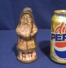Vtg Antique Glass Candy Container Bank Not Cast Iron Belsnickel Santa Claus 1910