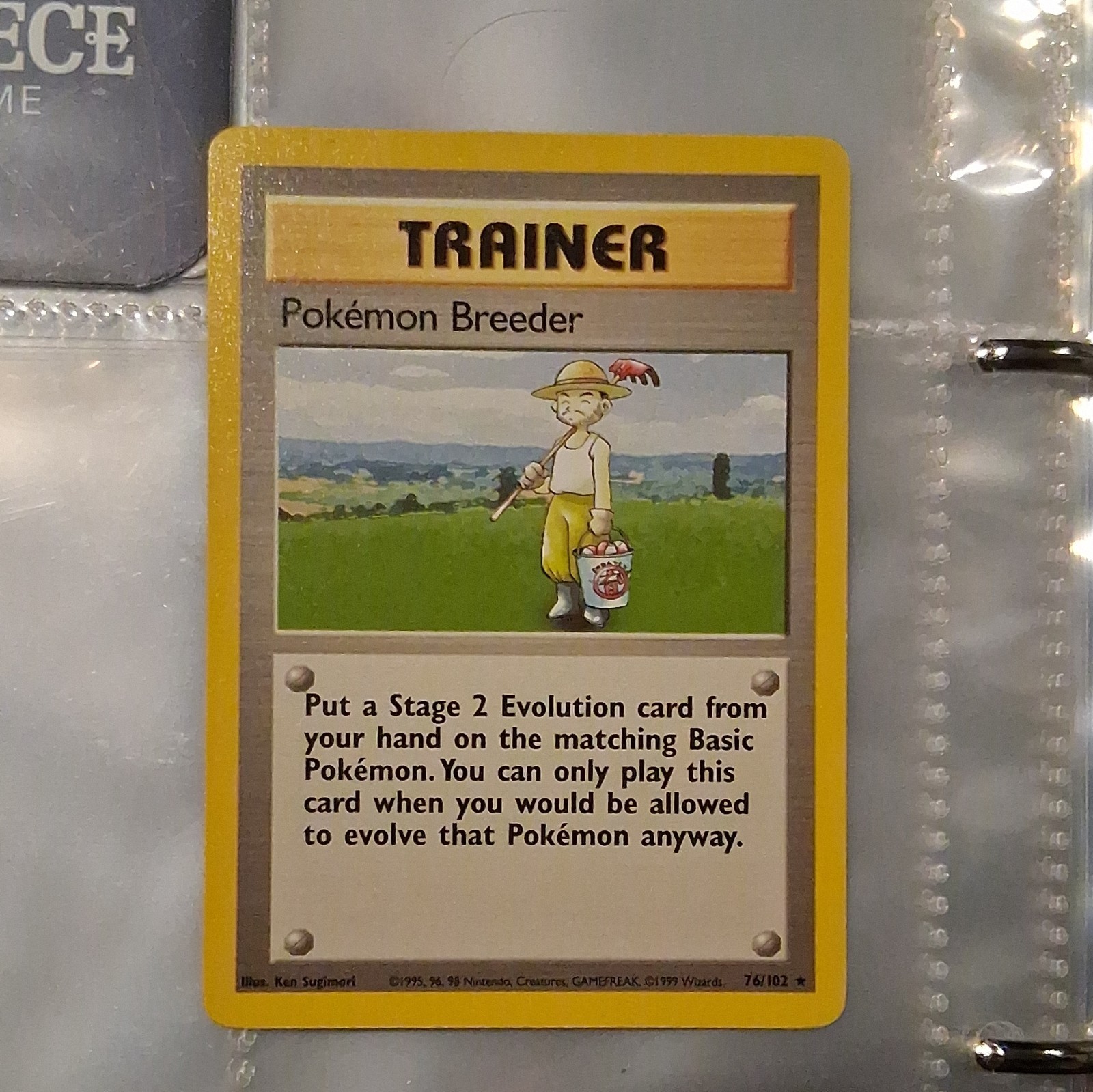 Pokemon Breeder Base Set Unlimited Rare 76/102 Regular English 1999 WOTC