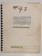 Magnaflux DRC-963 Magnetic Particle Inspection Machine Instruction Manual