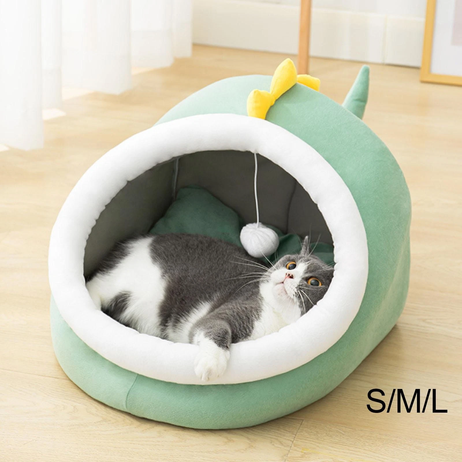 Cat Bed for Indoor Cats Cat Bed Cave Nest Comfortable Washable Portable Pet Bed