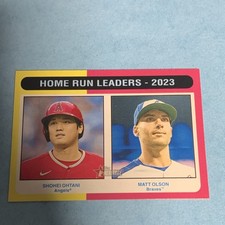 Topps 2024 Heritage League Leaders Shohei Ohtani Matt Olson #307 Base Set