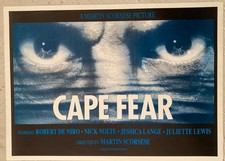 Cape Fear Poster British Commercial Martin Scorsese Robert De Niro R