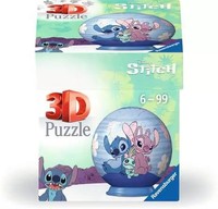 Ravensburger Spiele Puzzle-Ball 3D Disney Stitch & Angel | Ab 6 Jahren | 54 T.