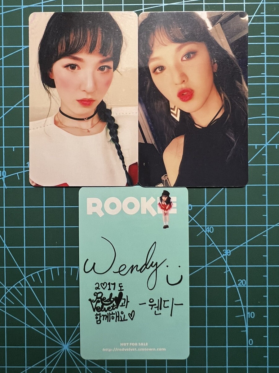 Wendy photocard rookie fan made card red velvet | eBay