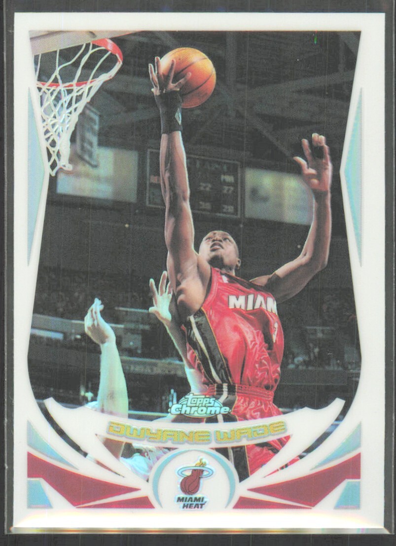 2004-05 Topps Chrome Refractor Dwyane Wade Miami Heat #68