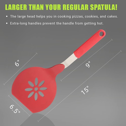 Jumbo Nylon Spatula, Non-Stick, and Dishwasher Safe-Ideal for Cooking 15 X 6.5" - Picture 5 of 7
