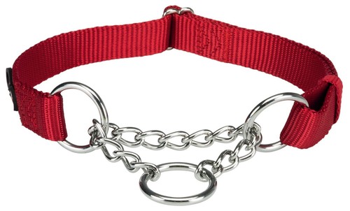 Hunde Halb Karo Trainingshalsband rot oder schwarz S-M M-L oder L_XL gebraucht von Hundetrainern - Bild 2 von 2
