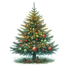 Wall decal sticker Christmas tree wall sticker 18 x 18 cm large