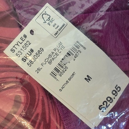 Lands End Girls Medium Skort Purple Dance New With Tags - Picture 5 of 24