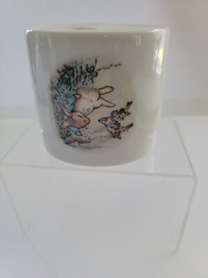 Peter Rabbit Sparrows Wedgewood Peter Rabbit Porcelain Money Bank Peter and Sparrows 1991 ...