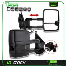For 07-13 Silverado Sierra Power Heated Led Signal Light Pair Towing Mirrors For 07-13 Silverado Sierra Power Heated Led Signal Light Pair Towing Mirrors