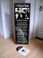 THE SELECTER TOO MUCH PRESSURE LYRIC SHEET POSTER,