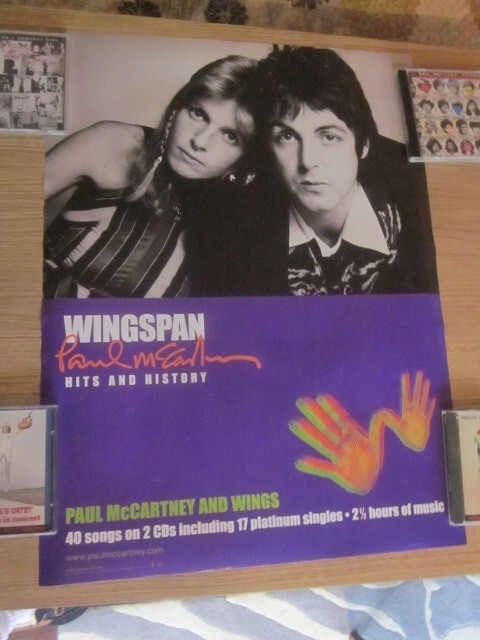 Paul McCartney 2001 Wingspan : Hits and History Promo 2-Sided Poster Wings