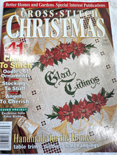A CROSS STITCH CHRISTMAS Pattern Magazine Better Homes  Gardens 1997 Stockings