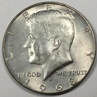 1968-D Kennedy Half Dollar - 40% Silver - About Uncirculated (AU) KM#202a - 4577