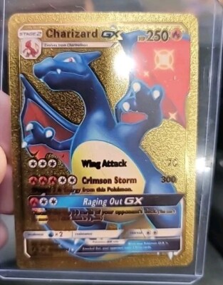 Pokmon Charizard GX 250HP Gold Foil Fan Art Card Excellent Condition | eBay Pokmon Charizard GX 250HP Gold Foil Fan Art Card Excellent Condition | eBay