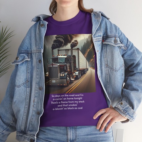 Retro Kenworth Semi Tee, Vintage Truck Driver Shirt, Diesel Engine Tshirt, Long - Picture 130 of 144