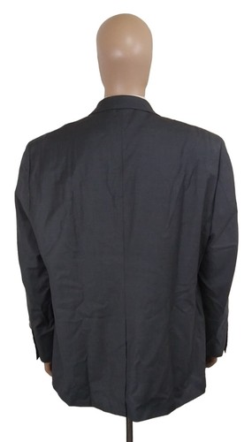 Botany 500 Two Piece Solid Gray 100% Wool Twill Suit 48R Pleated Pants 46X29.5 - Picture 5 of 15