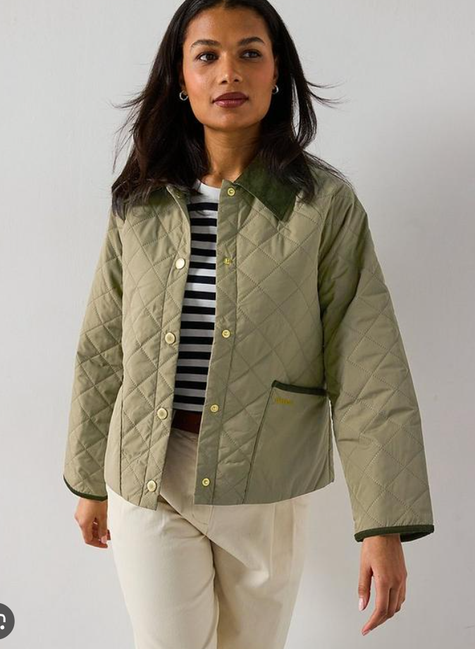 Barbour Anise Dusky Quilted Jacket in Dusty Green MSRP$295 British