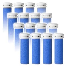 16 Extra Coarse Pedicure Refill Rollers Comp/w Emjoi Micro-Pedi Callus Remover