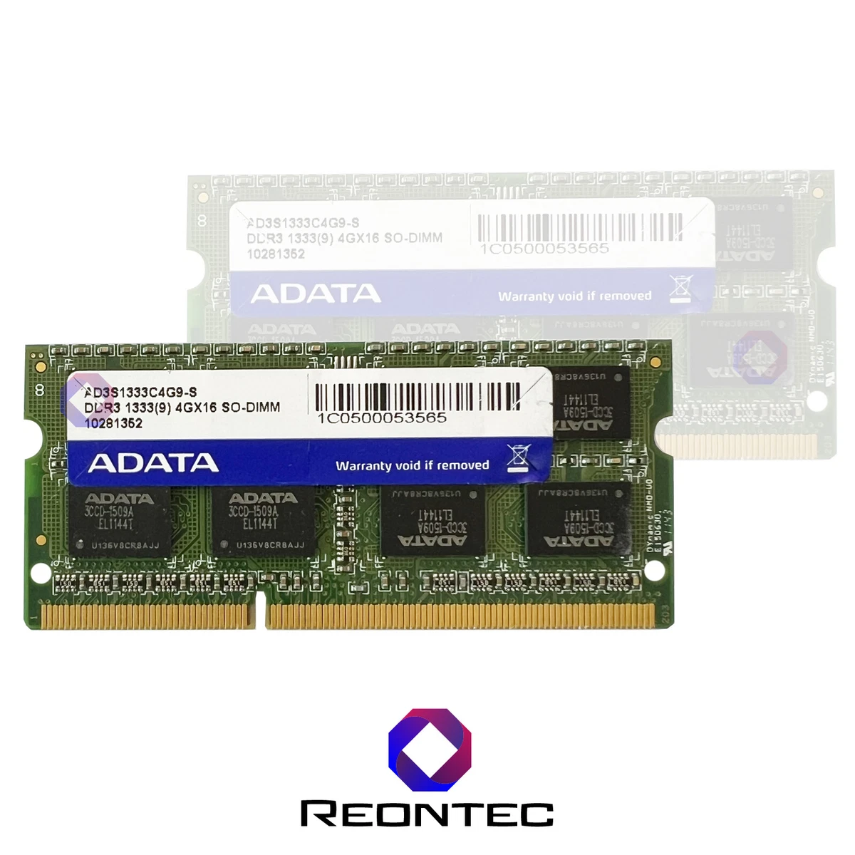 Barrette Mémoire RAM ADATA 4 Go – DDR3 PC3L-12800S 1600 MHz – Occasion Testée Et Fonctionnelle