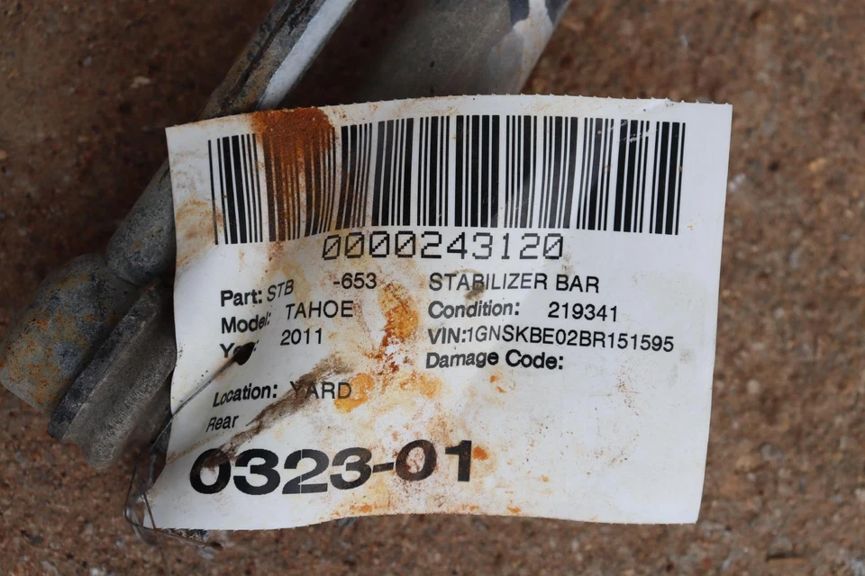 Barra estabilizadora trasera estabilizadora trasera Chevy Tahoe 2007-2020 4x4 con eslabones OEM Foto 4 de 4