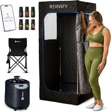 LifePro Portable Steam Sauna Tent with Steamer, App Control  Full Body Wellness