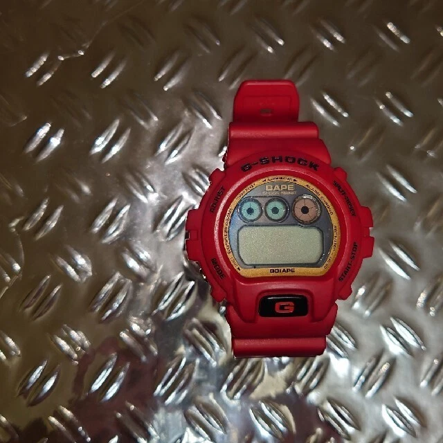 CASIO x A BATHING APE G-Shock DW-6900 BAPE WATCH Red limited 2000