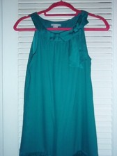H&M Round Neck Sleeveless Teal Short Casual Dress Size 2