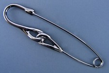 GUNMETAL KILT PIN FOR KNITTED AND HANDWOVEN GARMENTS