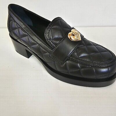 Chanel 23S G39697 Black Quilted CC Gold Logo Loafers 37-40 Chanel 23S G39697 Black Quilted CC Gold Logo Loafers 37-40