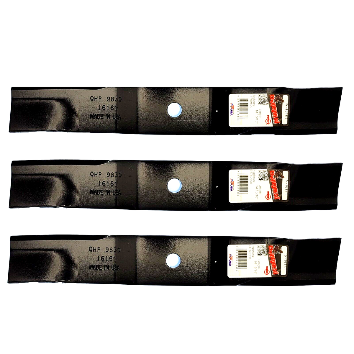 3 Blades fit Ariens 04769800 IKON X XL XD 42 Gravely ZTX ZT XL 42