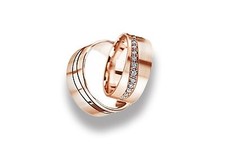 Eheringe Trauringe 585 er Gold Massiv Rot Gold 6,5mm breit