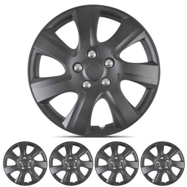 16" Hubcaps for 20012016 Nissan Altima HubCap Wheel Cover Replacement 4PC Black eBay