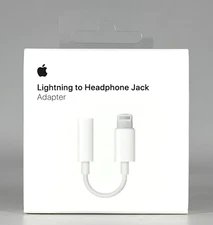 OEM Apple Lightning to Headphone 3.5mm Jack Adapter - White MMX62AM/A