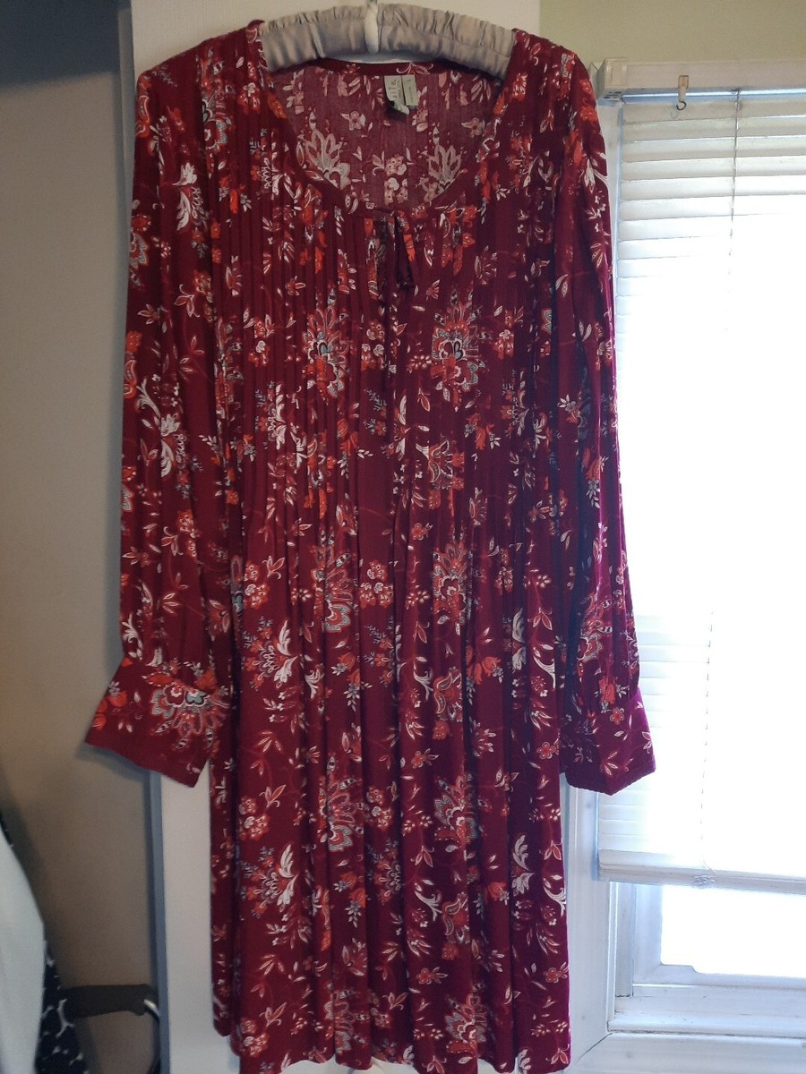 burgundy dress boho Classic Beige and Burgundy Viscose Maxi A-Line Dress