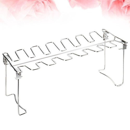 Wing Grilling Rack Rib Stainless Steel Portable BBQ Folding Barbecue - Picture 7 of 12