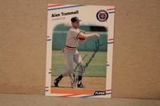 ALAN TRAMMELL   SIGNED FLEER 1988 #74  BASEBALL CARD