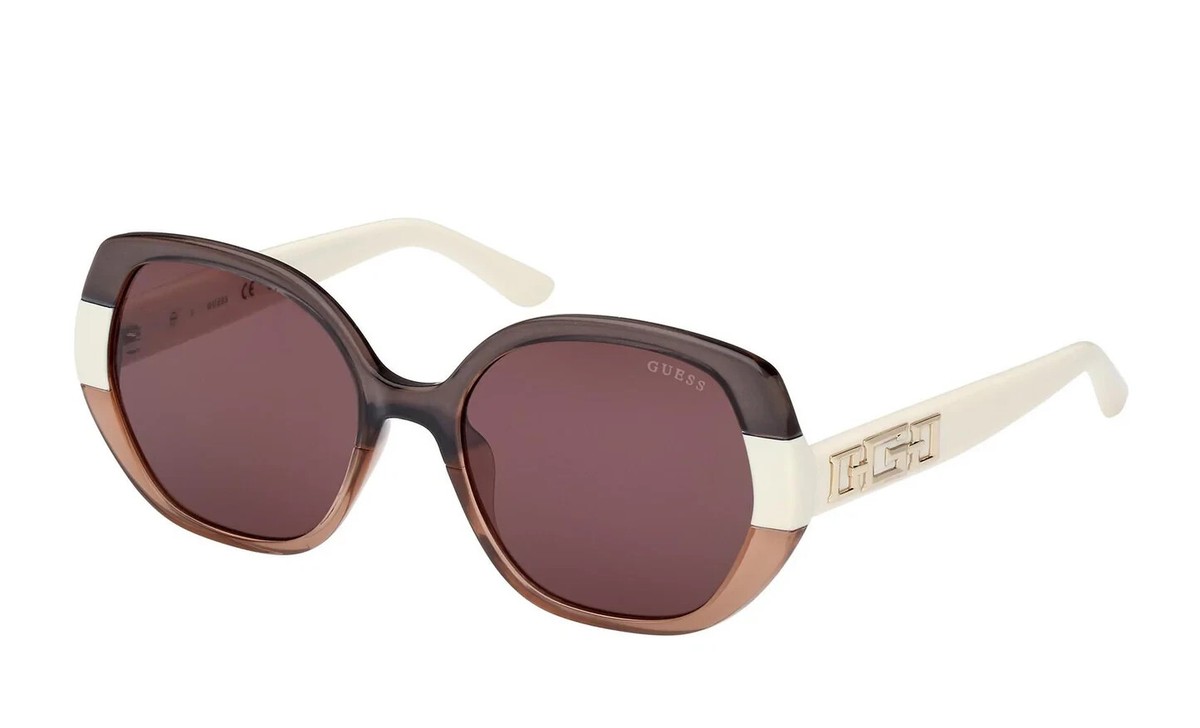 Guess GU791 20Y Brown Square Butterfly Plastic Sunglasses  display picture 2