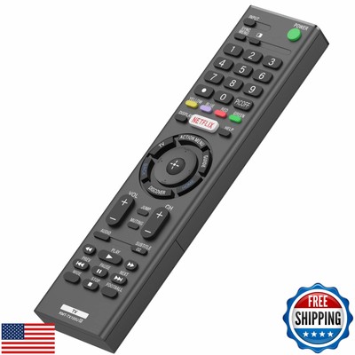 RMT-TX100U Replacement Remote for Sony Bravia LCD LED HD Smart TVs, with Netf