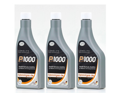 3x P1000 LPG GPL Ventilschutzadditiv Additiv 1 Liter Autogas P1000