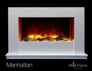 Electric Fire Hang On Wall Realflame Manhattan Ebay